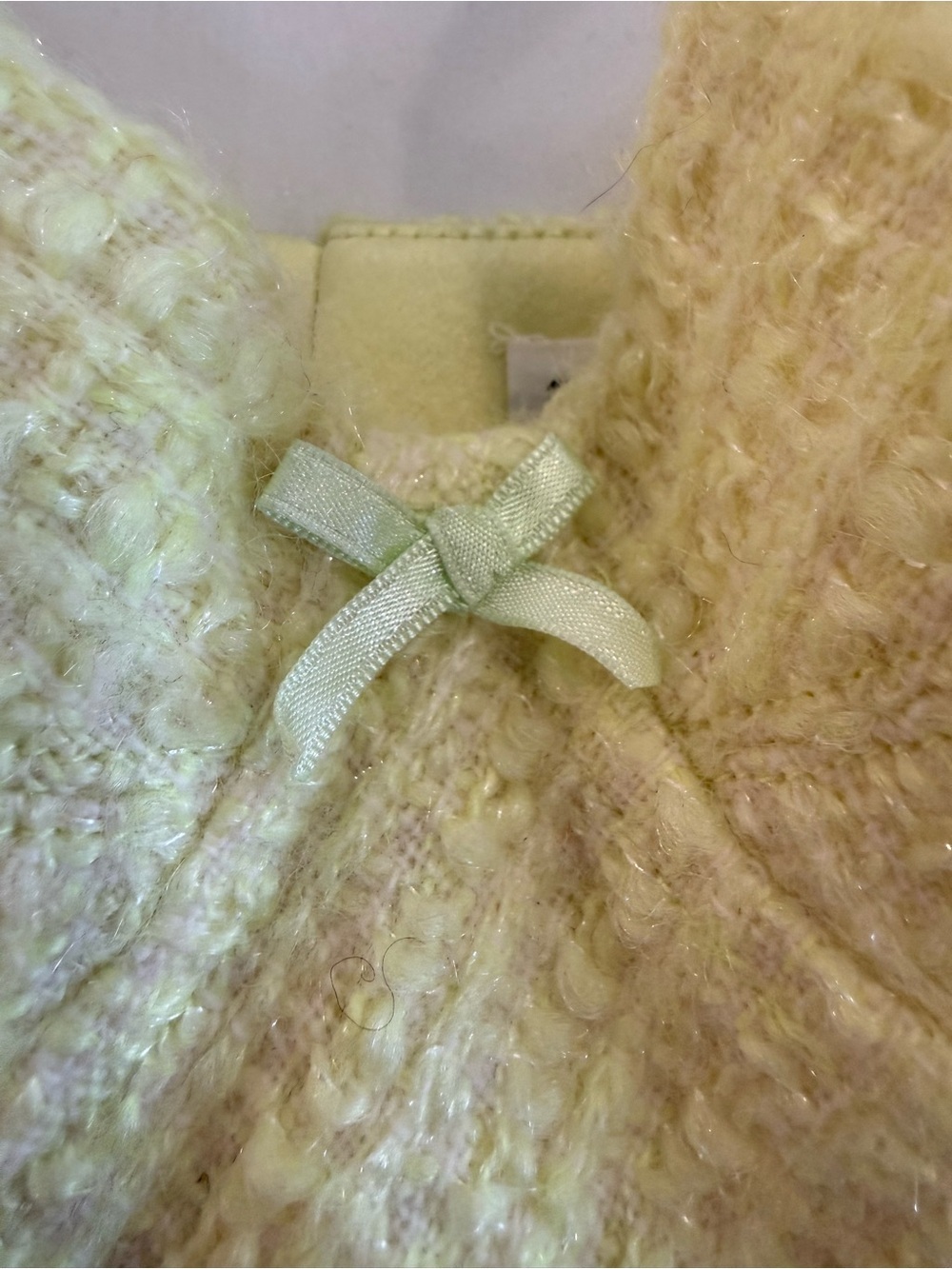 ALEXANDER WANG Tweed Chain Strap Bra Bustier Top - Highlighter - NWT - Size 2 - Picture 9 of 16